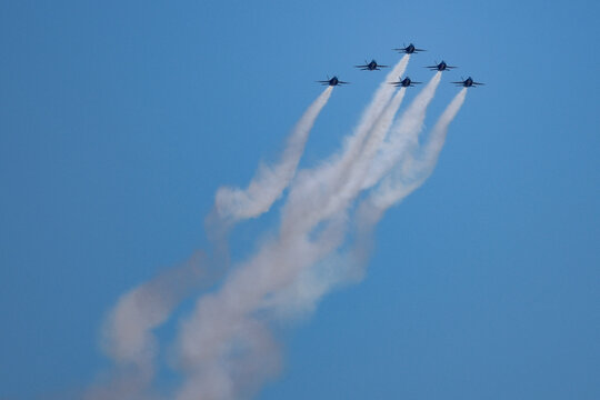 Blue Angels fly-over of New York City in May 2020