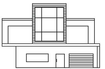 Modern Building Vector Icon