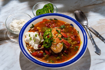 Shrimp Chili Con Carne