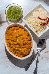 Indian Vegetable Korma Dinner