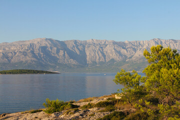 Obraz premium Landscape with sea and mountains