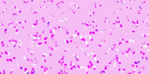 Light purple vector pattern with abstract shapes.