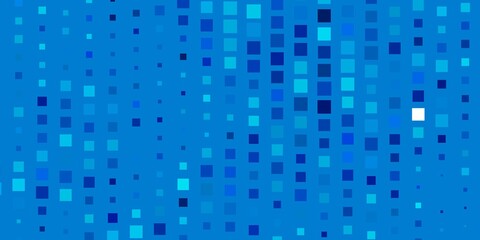 Light BLUE vector pattern in square style. Abstract gradient illustration with rectangles. Best design for your ad, poster, banner.