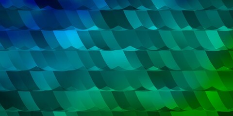 Fototapeta na wymiar Light Blue, Green vector background with hexagons.