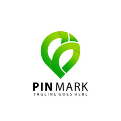 Abstract Letter B Pin Mark Navigation Logos Design Vector Illustration Template