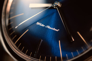 Luxury fashion classic men automatic watch closeup style 