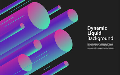 Abstract background with geometric gradient circle. Graphic design element.