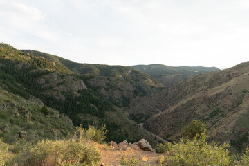 Naklejka premium valley/canyon in the mountains