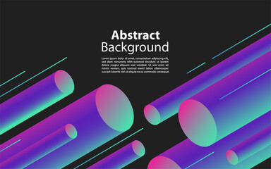 Abstract background with geometric gradient circle. Graphic design element.