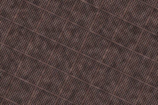 red rusty metal mesh lattice surface background