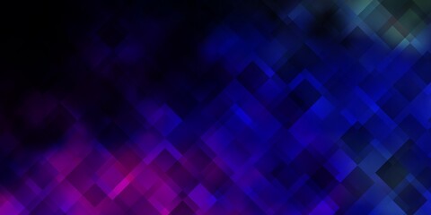 Dark Multicolor vector pattern in square style.