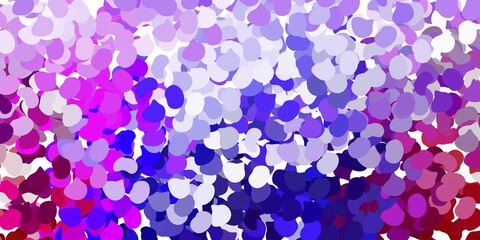 Light purple, pink vector template with abstract forms.