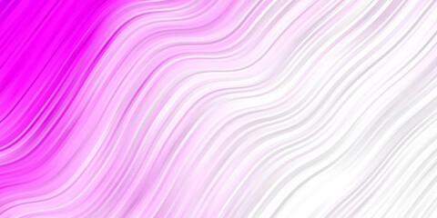 Fototapeta premium Light Purple vector background with curved lines. Colorful illustration in abstract style with bent lines. Best design for your posters, banners.