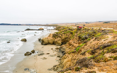 A View of the California Coastline along State Road 1