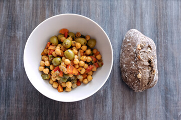 chickpeas and peas, morocco food