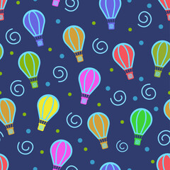 balloon vector seamless pattern