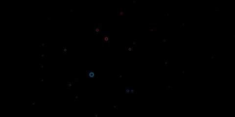 Dark blue, red vector texture with disease symbols.