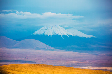 Fototapeta premium snow covered mountain in the Atacama desert #1
