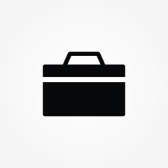 briefcase icon isolated sign symbol vector illustration