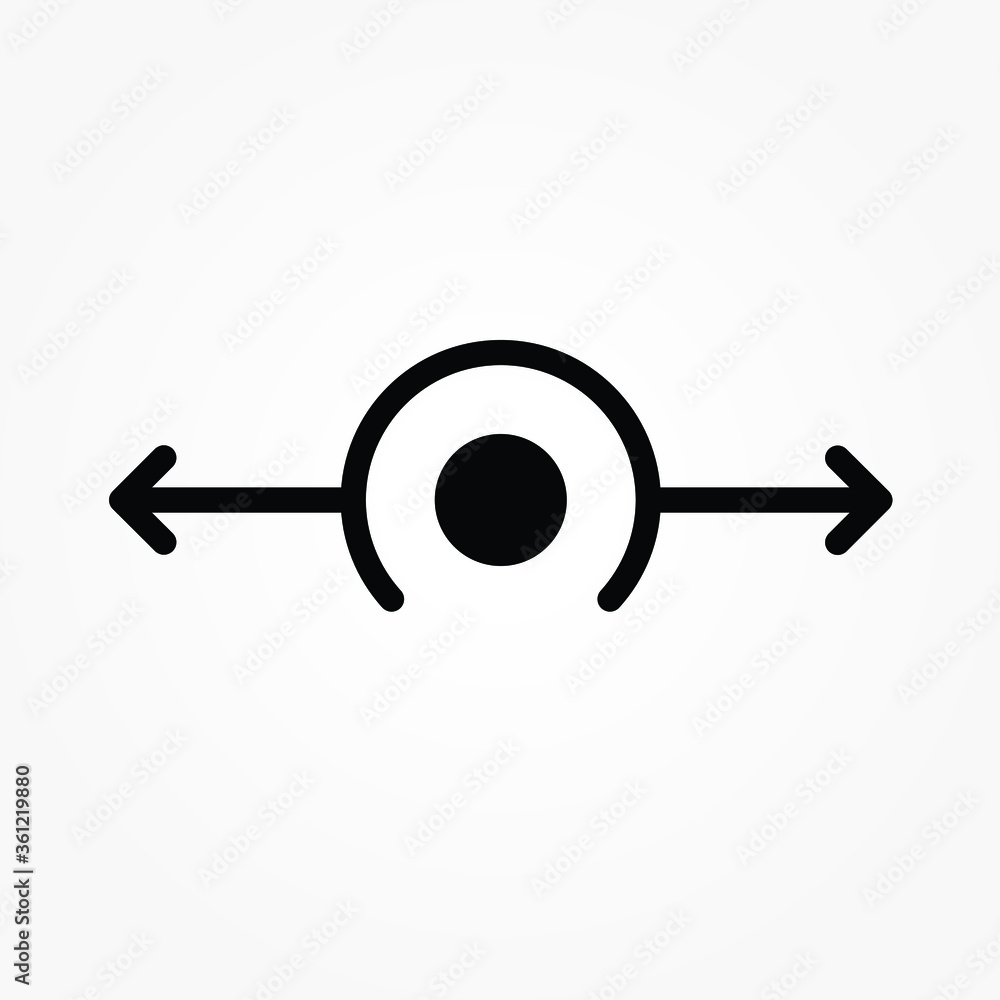 Poster button slide vector icon design