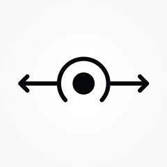 button Slide vector icon design