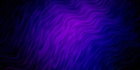 Obraz premium Dark Pink, Blue vector pattern with wry lines. Abstract gradient illustration with wry lines. Smart design for your promotions.