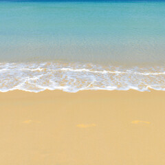 Nature scene tropical beach and blue sky