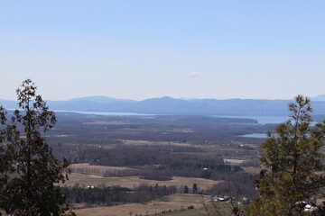 mountain and lake view 
