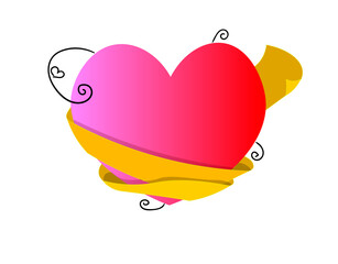 vector illustration of an abstract heart