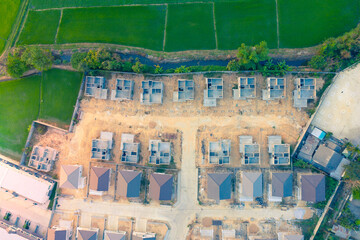 housing estate aerial view