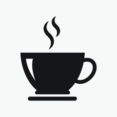 Coffee cup icon design isolated on white background