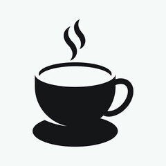 Coffee cup icon design isolated on white background