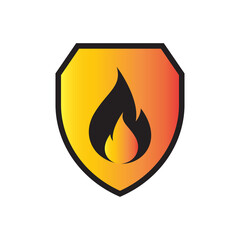 Shield icon design isolated on white background