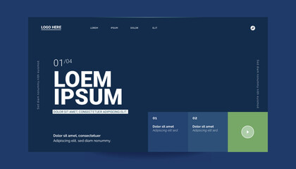 Naklejka premium Landing Page