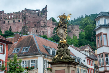 Schloss Heidelberg photographed in Heidelberg, Germany. Picture made in 2009.