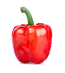 red sweet peper on white background