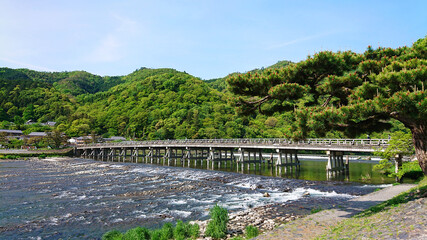 Fototapeta na wymiar 渡月橋　京都嵐山