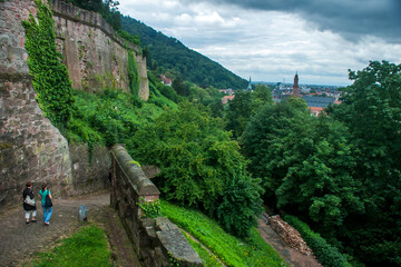 Fototapeta na wymiar Schloss Heidelberg photographed in Heidelberg, Germany. Picture made in 2009.