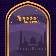Flat design for ramadan celebration