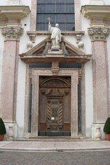 Obraz premium Trento, Italy, Church of St. Francis Xavier, Entrance