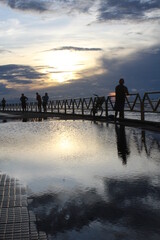 Fototapeta premium sunset at the pier