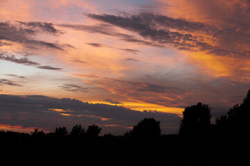 Obraz premium sunset in the mountains