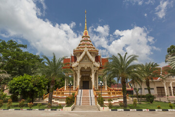 Phuket, Thailand - June 29, 2014: building at the territory of the Wat Chalong