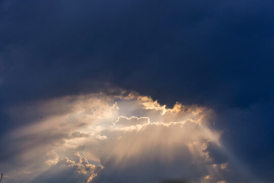 sun rays and clouds © Miroslav