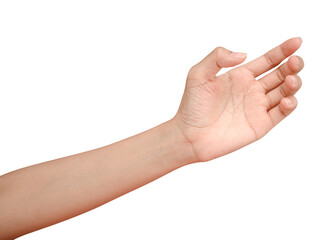 hand holding something like a bottle or can