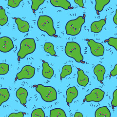 Pattern seamless papaya, for background, web, banner, for print and can editable