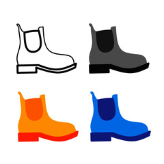 set of female boots