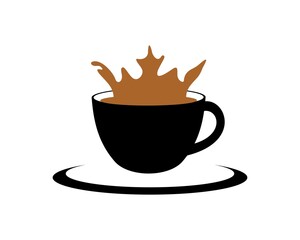Cup with coffee crown
