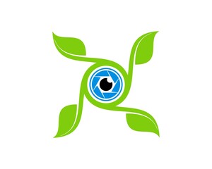 Camera lens with circular leaf