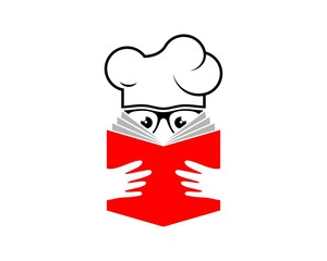 Cooking book with chef hat